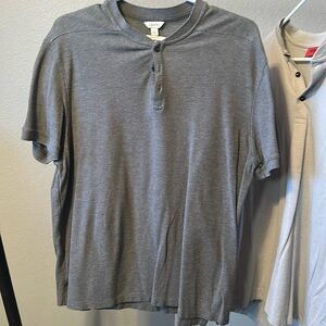 Calvin Klein gray button up Shirt